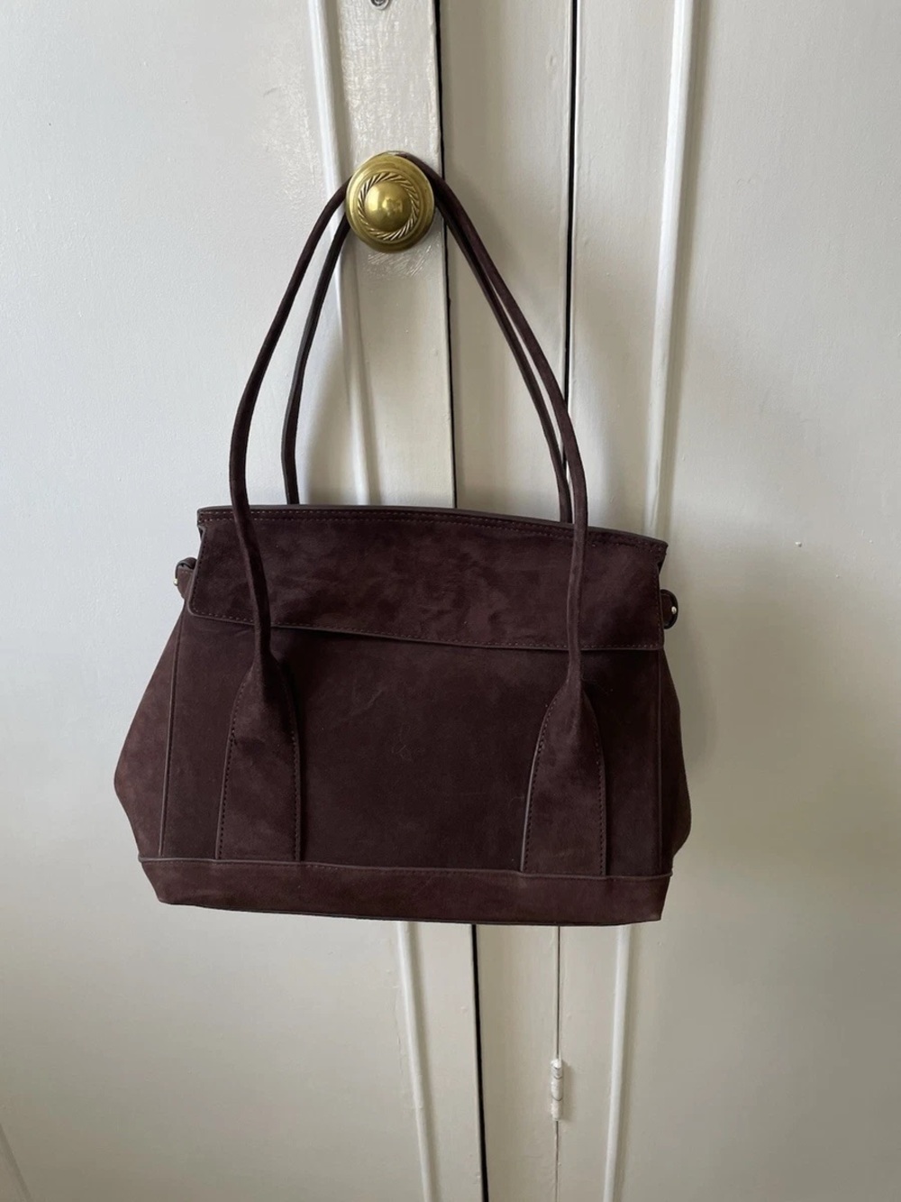 ZARA SPLIT LEATHER CITY BAG - Picture 5 of 9